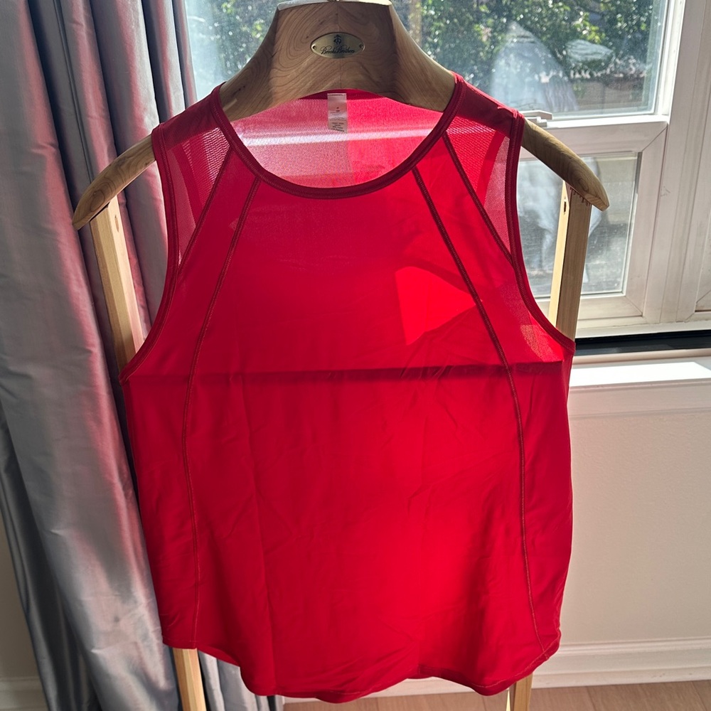 Lululemon Athletica Red Tank Top